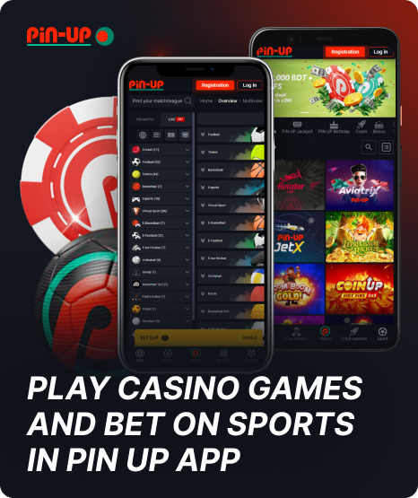 Instructions for casino games and bets in the Pin Up app