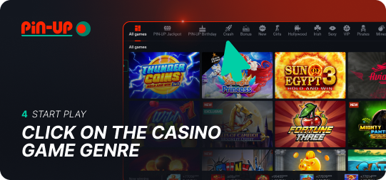 Select the genre of the Pin Up casino game