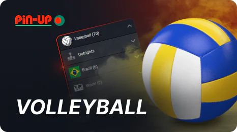Volleyball betting at Pin Up Bangladesh